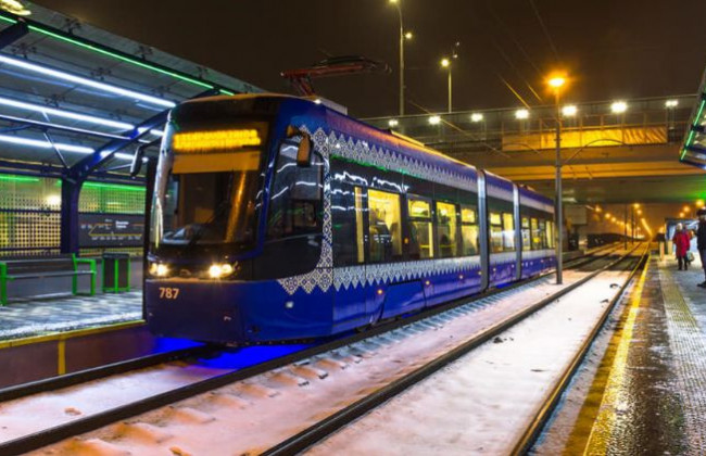 В Киеве временно отменят движение скоростного трамвая