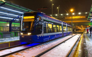 В Киеве временно отменят движение скоростного трамвая