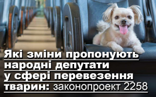 Які зміни пропонують народні депутати у сфері перевезення тварин: законопроект 2258