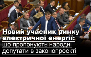 Новий учасник ринку електричної енергії: що пропонують народні депутати в законопроекті