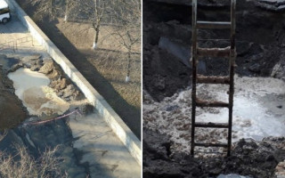 Двір перетворився на басейн: у Києві знову прорвало трубу