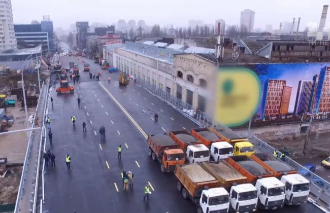 Новый Шулявский мост в Киеве снял дрон: первое видео после запуска