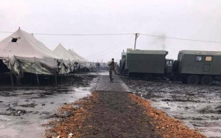 Масштабна пожежа на військовому полігоні: постраждав солдат