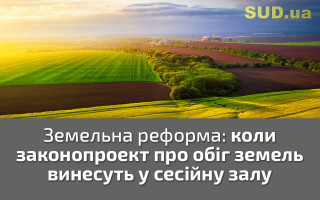 Земельна реформа: коли законопроект про обіг земель винесуть у сесійну залу