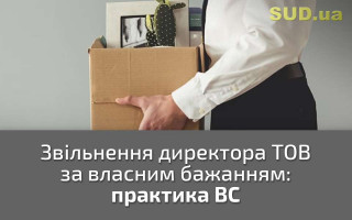 Звільнення директора ТОВ за власним бажанням: практика ВС