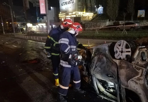 Водитель сгорел заживо: в Киеве произошло смертельное ДТП