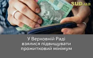 У Верховній Раді взялися підвищувати прожитковий мінімум