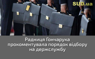 Радниця Гончарука прокоментувала порядок відбору на держслужбу
