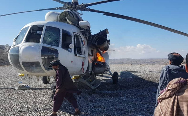 В Афганистане ракета сбила вертолет с украинцами на борту: фото