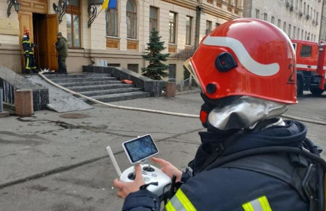 Пожежа в Мінкульті: рятувальники повідомили подробиці