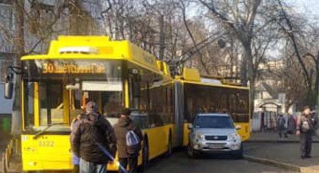 Киевлян разозлил «герой парковки», фото