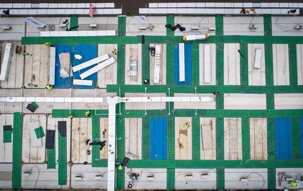 Ситуация с коронавирусом: в городе-призраке Ухань построили новую больницу