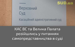 КАС ВС та Велика Палата розійшлись у питаннях самопредставництва в суді