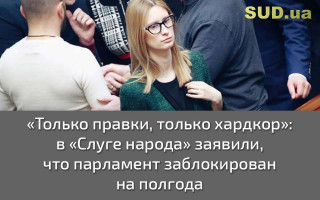 «Только правки, только хардкор»: в «Слуге народа» заявили, что парламент заблокирован на полгода