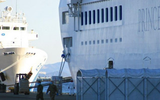 Пассажиры лайнера Diamond Princess просят помощи, фото