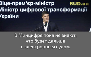 В Минцифре пока не знают, что будет дальше с электронным судом
