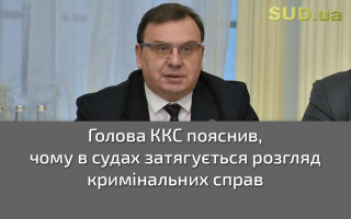 Голова ККС пояснив, чому в судах затягується розгляд кримінальних справ