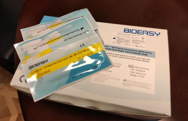 Київ отримав першу партію швидких тестів на коронавірус