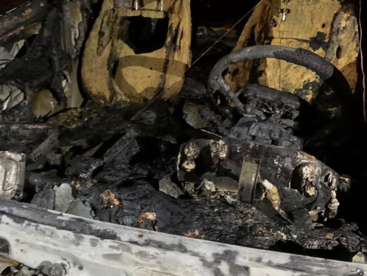 В Киеве сожгли автомобиль главы Госэкоинспекции: фото