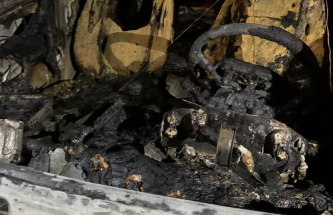 В Киеве сожгли автомобиль главы Госэкоинспекции: фото