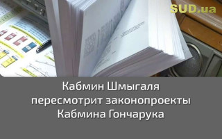 Кабмин Шмыгаля пересмотрит законопроекты Кабмина Гончарука