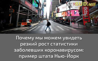 Почему мы можем увидеть резкий рост статистики заболевших коронавирусом: пример штата Нью-Йорк