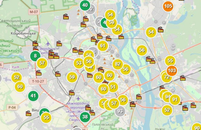 Стало известно, как карантин повлиял на уровень загрязнения воздуха в Киеве