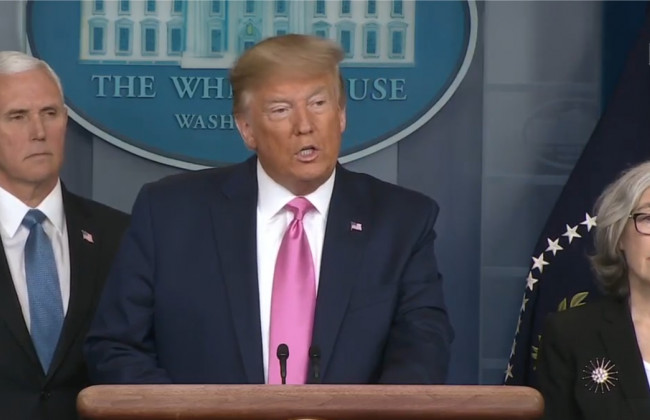 Трамп надеется побороть пандемию COVID-19 в сжатые сроки