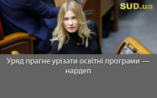 Уряд прагне урізати освітні програми — нардеп