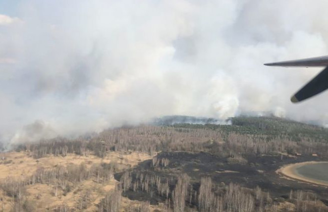 В Чернобыльской зоне продолжается борьба с огнем: подробности