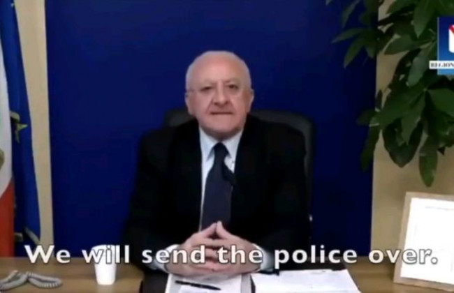 Маты и крики: власти Италии угрожают расправой за несоблюдение карантина, видео