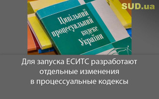 Для запуска ЕСИТС разработают отдельные изменения в процессуальные кодексы