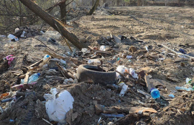 В Киеве под окнами жителей неизвестные утроили стихийную свалку и «кладбище отходов»: фото, видео