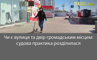 Чи є вулиця та двір громадським місцем: судова практика розділилася