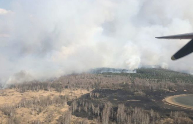 Пожежі у Чорнобильській зоні: на Київ іде забруднене повітря