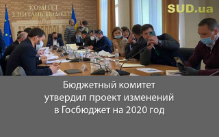 Бюджетный комитет утвердил проект изменений в Госбюджет на 2020 год