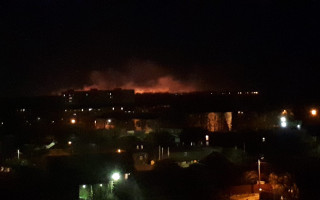 В Броварах вспыхнул мощный пожар из-за поджога травы, видео