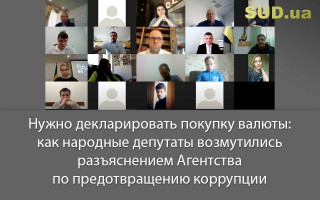 Нужно декларировать покупку валюты: как народные депутаты возмутились разъяснением Агентства по предотвращению коррупции