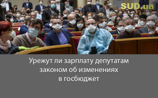 Урежут ли зарплату депутатам законом об изменениях в госбюджет