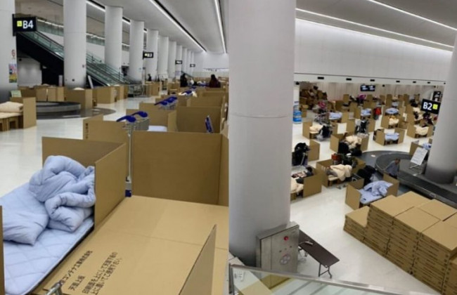 Картонный «отель» в аэропорту: как тестируют на коронавирус в Японии