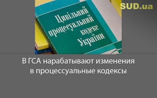 В ГСА нарабатывают изменения в процессуальные кодексы