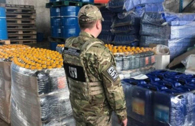 Под Киевом разоблачили производство опасных антисептиков