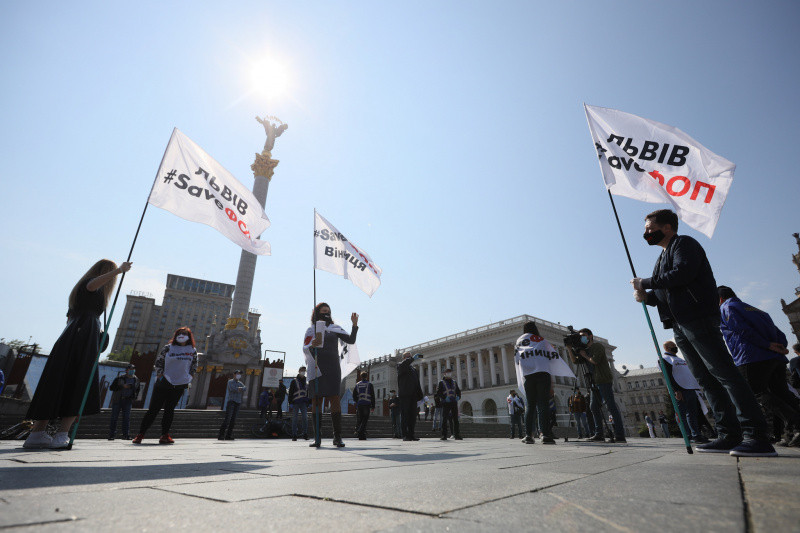 У Києві представники ФОПів вийшли із протестом на Майдан: фото, відео