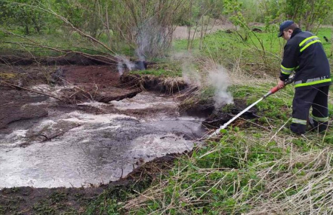 Масштабна пожежа на Київщині: є подробиці