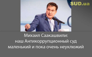 Михаил Саакашвили: наш Антикоррупционный суд маленький и пока очень неуклюжий