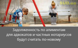 Задолженность по алиментам для адвокатов и частных нотариусов будут считать по-новому