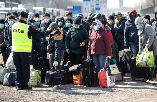 В Украину из Польши пешком пришли почти 3 тысячи человек за два дня