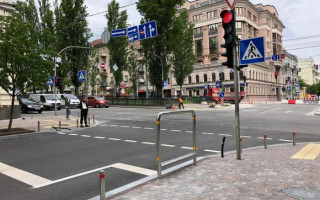 Еще одна улица в Киеве оборудована для велосипедистов: фото