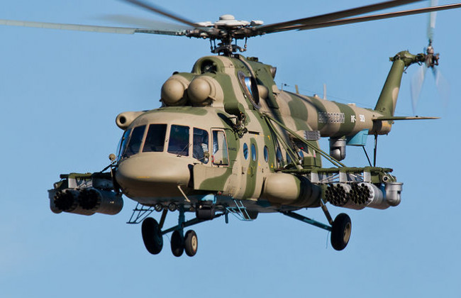 В России разбился военный вертолет: весь экипаж погиб