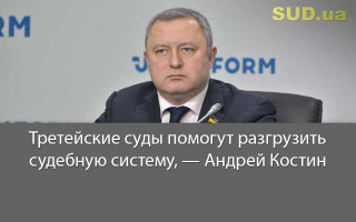 Третейские суды помогут разгрузить судебную систему, — Андрей Костин